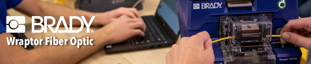 Brady wraptor fiber optic