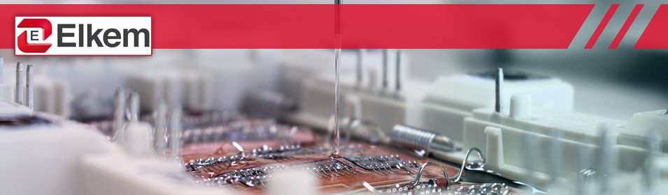 Elkem Silicones logo with circuitboard