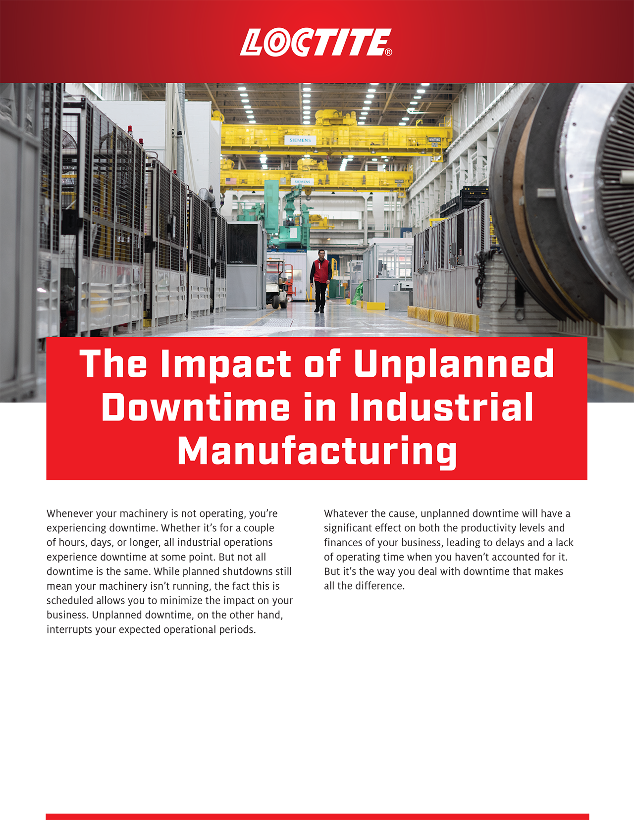 Impact of Unplanned Downtime in Industrial Manufacturing p1