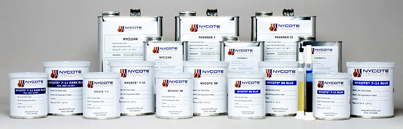Photo of the Nycote family of coatings