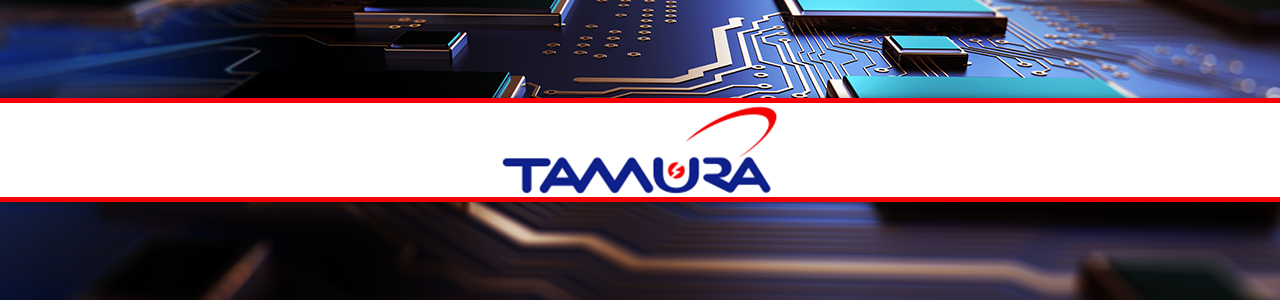 circuit board with Tamura logo