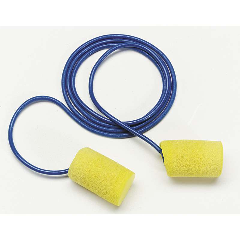 3M™ E-A-R™ Classic™ Earplugs 311-1101, Corded, Poly Bag, 2000 Pair/Case