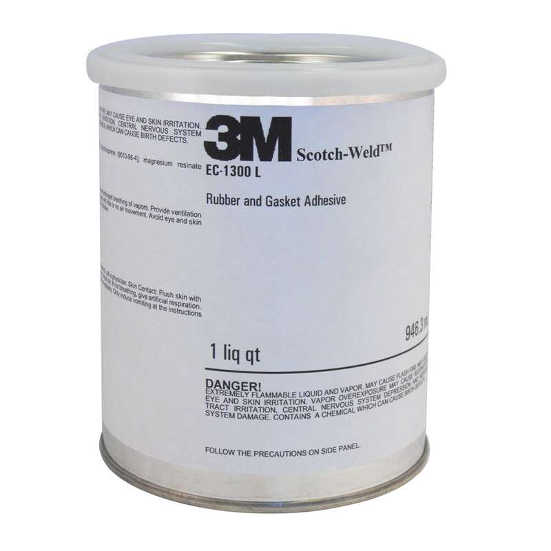 3M™ Scotch-Weld™ Neoprene High Performance Rubber and Gasket Adhesive EC-1300, Yellow, 1 pt, 12 Can/Case