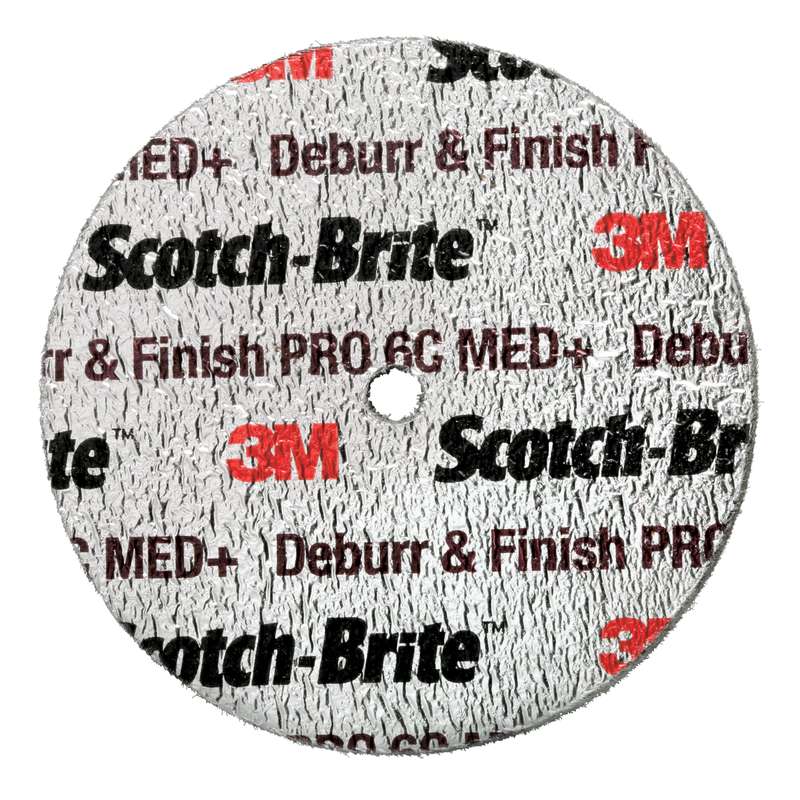 Scotch-Brite™ Deburr and Finish PRO Unitized Wheel, 6 in x 1 in x 1 in, 8C CRS+, 2 ea/Case