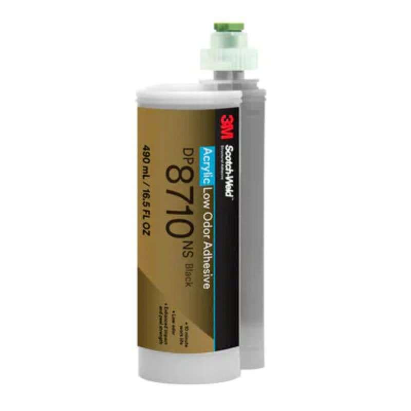 3M™ Scotch-Weld™ Low Odor Acrylic Adhesive DP8710NS, Black, 490 ml Duo-PAK, 6/Case