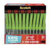 Scotch™ 12PK Kids Scissors 1442P-12, 5 inch, Green, Pointed redirect to product page