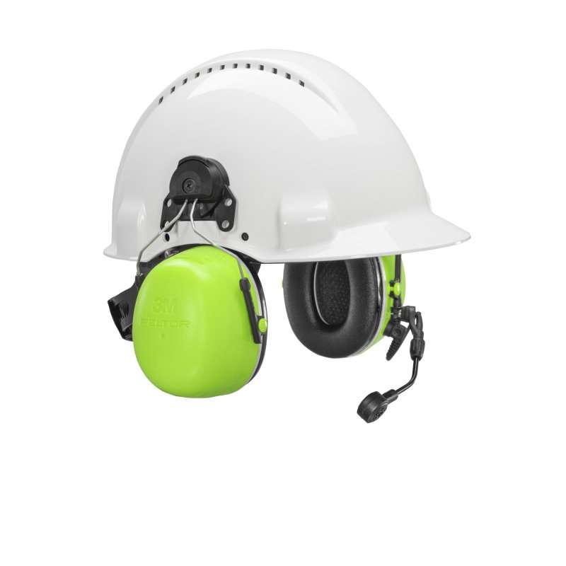 3M™ PELTOR™ CH-5 High Attenuation Headset - MT73H450P3E-77 GB - Flex Connector - Hard Hat Attached - 29dB NRR