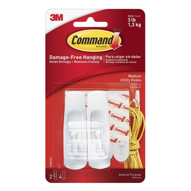 Command™ Medium Utility Hooks 17001CS