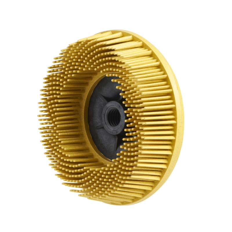 Scotch-Brite™ Bristle Disc, BD-ZB, 80, Yellow, 4-1/2 in x M14-2, 5 per inner, 10 per case