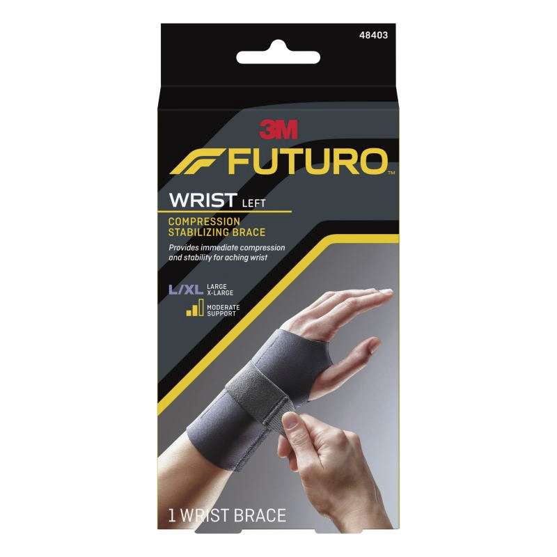 FUTURO™ Compression Stabilizing Wrist Brace, 48403ENR Left Hand, Large/Extra-Large