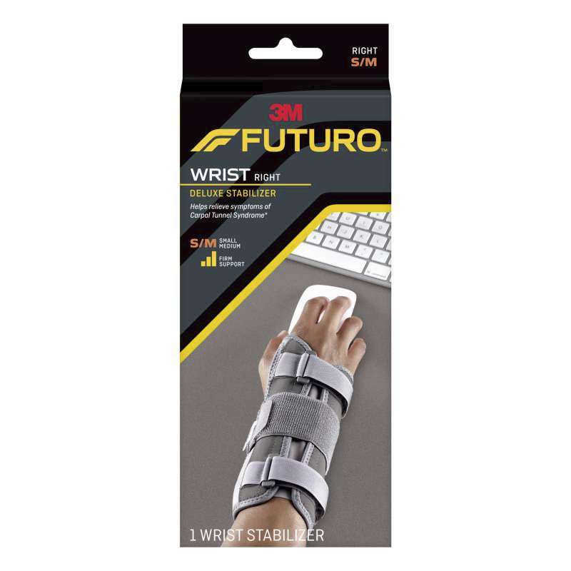 FUTURO? Deluxe Wrist Stabilizer Right Hand, 09090ENT, S/M