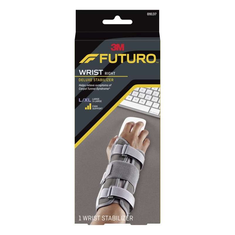 FUTURO? Deluxe Wrist Stabilizer Right Hand, 09137ENT, L/XL