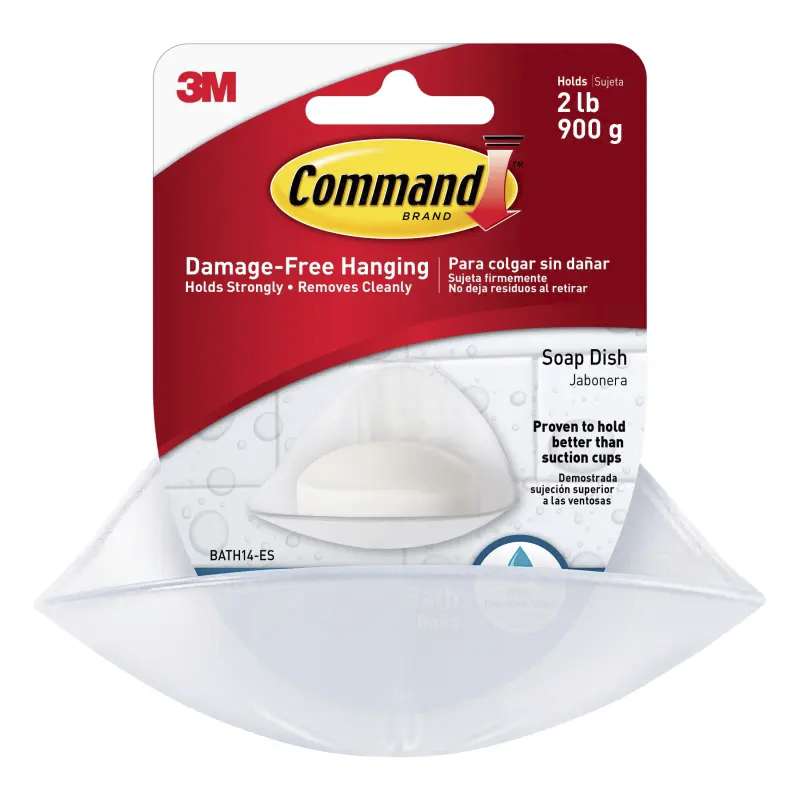 Command™ Soap Dish with Water-Resistant Strips BATH14-ES