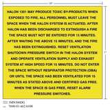 3M™ Diamond Grade™ Fire Fighting Sign 3MN306DG, "HALON…SWITCHES", 10 in x 7 in, 10/Package redirect to product page