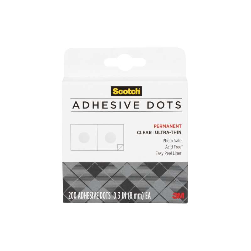 Scotch® Adhesive Dots 010-200UT-CFT, Clear