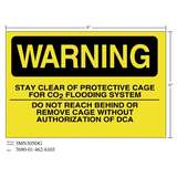 3M™ Diamond Grade™ Fire Fighting Sign 3MN305DG, "WARNING…DCA", 9 in x 6 in, 10/Package redirect to product page