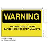 3M™ Diamond Grade™ Fire Fighting Sign 3MN304DG, "WARNING…VALVE", 6 in x 4 in, 10/Package redirect to product page