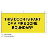 3M™ Diamond Grade™ Fire Fighting Sign 3MN307DG, "THIS…BOUNDARY", 7 in x 3 in, 10/Package redirect to product page