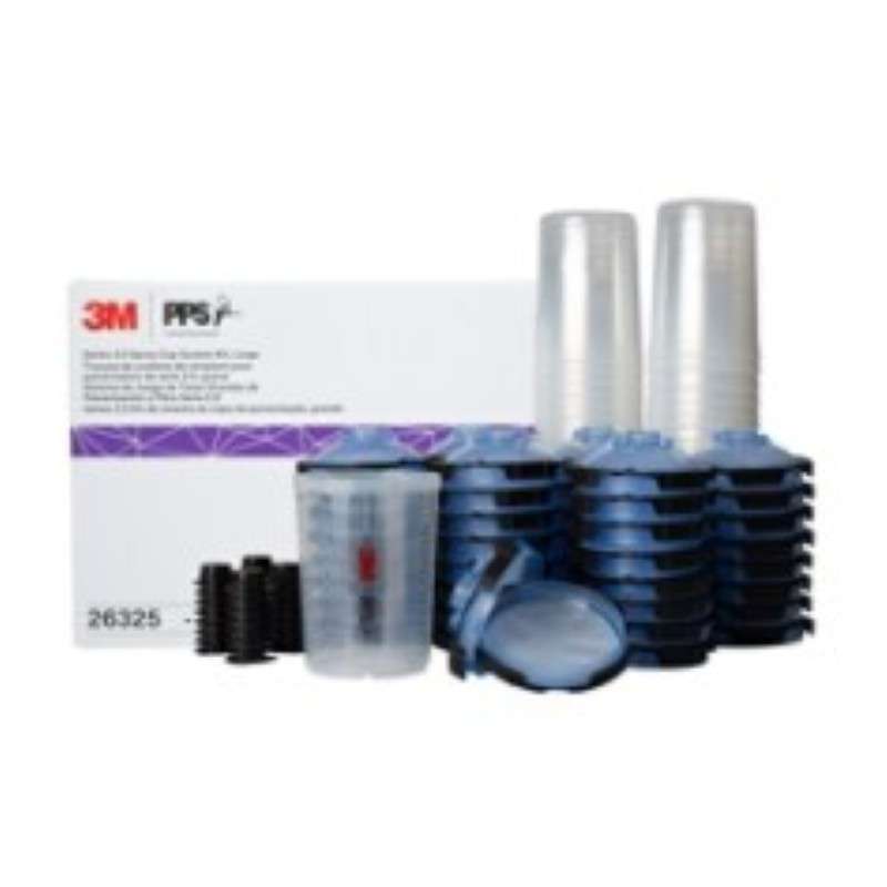 3M™ PPS™ Series 2.0 Spray Cup System Kit, 26325, Large, 28oz, 1125 Micron Filter, 1 Kit per Case