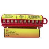 3M™ ScotchCode™ Wire Marker Tape Dispenser with Tape STD-0-9, compact design for easy handling, 25/Case redirect to product page