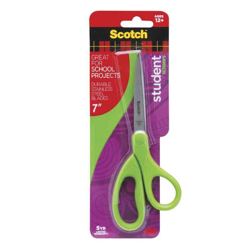 Scotch™ 7" Student Scissors, 1407S-MIX, 6/inner, 6 inners/case, 36/1