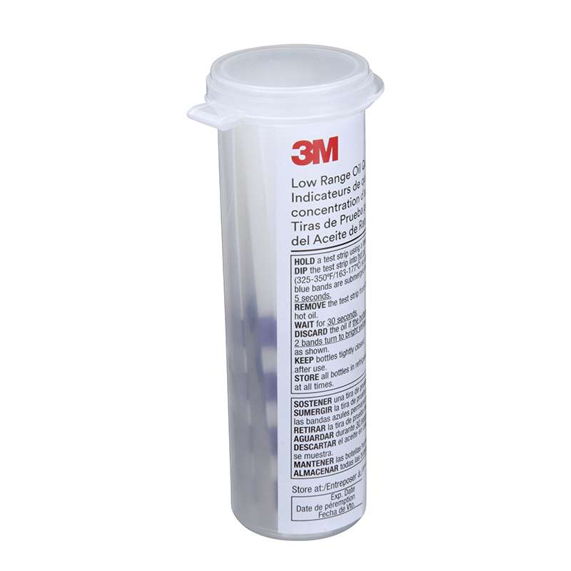 3M™ Low Range Oil Quality Test Strips 1005, 40 Strips/Bottle, 4 Bottles/Case