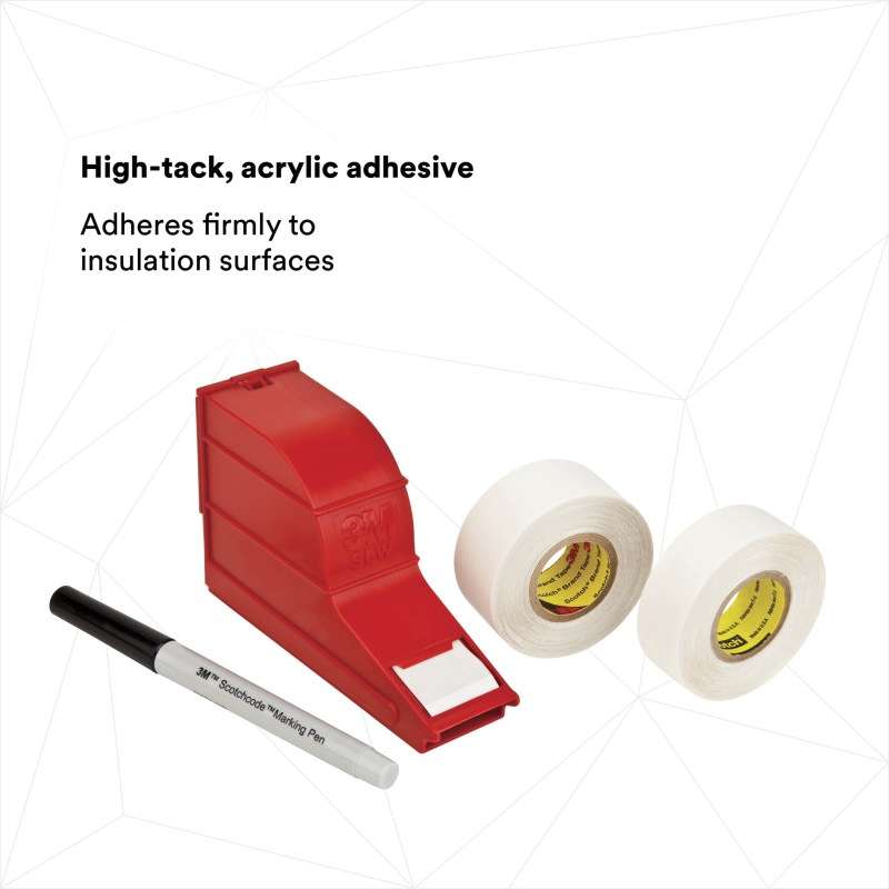 3M™ ScotchCode™ Wire Marker Tape Refill Roll SLS-R, 1 in. x 2.125 in, 10/Case