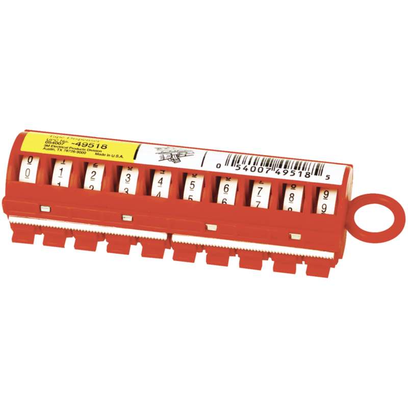 3M™ ScotchCode™ Wire Marker Tape Dispenser with Tape STD-0-9X, compact design for easy handling, 10/Case