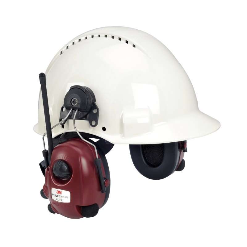 3M™ PELTOR™ ALERT™ FM-radio headset hard hat attached M2RX7P3E2-01