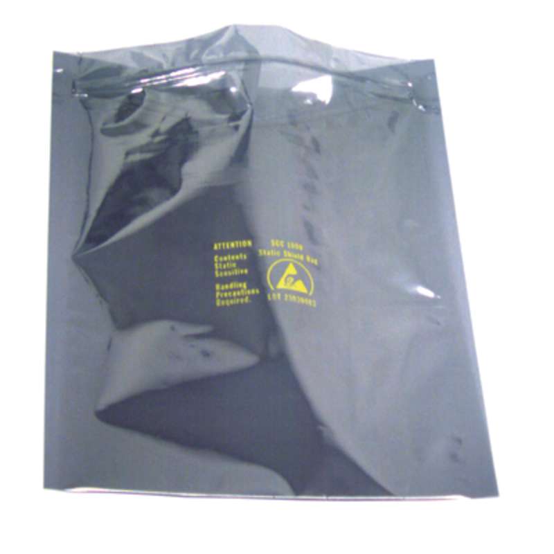 1000 Series 2.8mil Zip Top Metal-In Static Shielding Bag, 4 x 6", 100 per Package