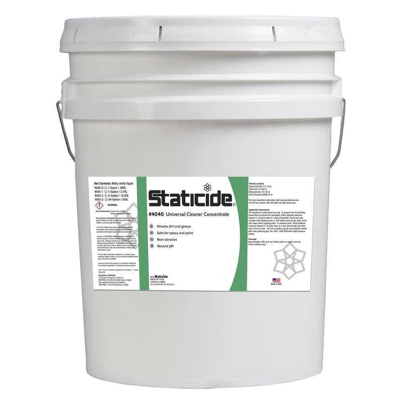 Universal Cleaner Concentrate, ESD Safe, Paint Prep, 5 Gallon