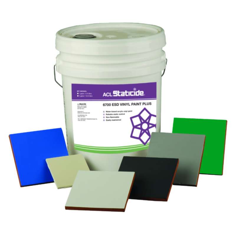 Staticide® ESD Paint PLUS, Dissipative Green, 5 Gallon