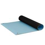 Dualmat™ 2-Layer Diss/Cond Rubber Matting Roll without a Ground Cord or Snaps, Light Blue/Black, 36" x 40' x .080" redirect to product page