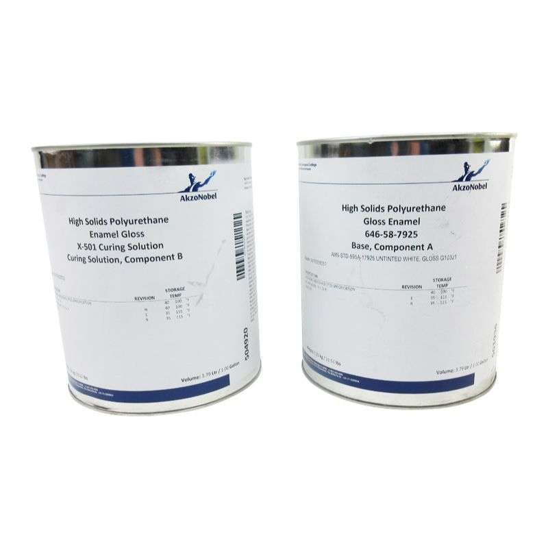 58 Series High Solids Polyurethane Gloss Enamel Topcoat 646-58-7925/X-501, Gloss White, 2 Gallon Kit