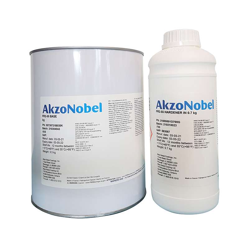 FR2-55 Polyurethane Semi-Gloss Cabin Interior Topcoat, Grey, 3.5kg Kit