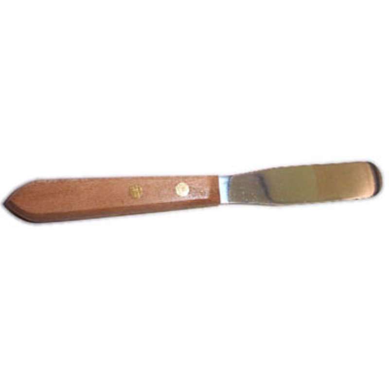 Stainless Steel Spatula with Riveted Hardwood Handle, 8" Long