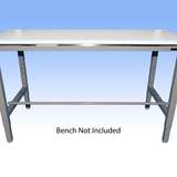 Work Surface Mounted 36" Uprights for All-Spec Heavy-Duty Chemical Resistant Benches, Grey redirect to product page