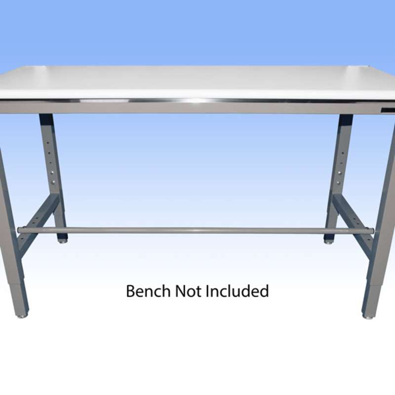 Work Surface Mounted 36" Uprights for All-Spec Heavy-Duty Chemical Resistant Benches, Grey