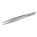 Style 00-SA Stainless Steel Anti-Magnetic Swiss High Precision Tweezers with Tapered Strong, Flat Edge Tips, 4-3/4" Long