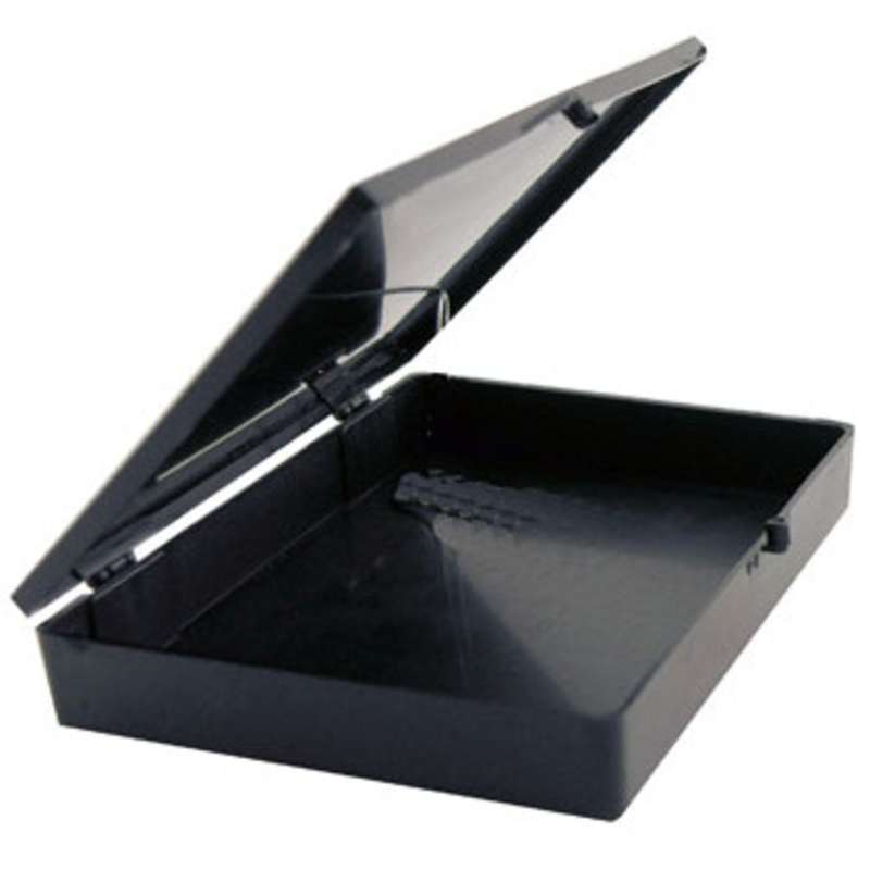 Hinged Conductive Plastic Box, 4-5/8 x 3-1/2 x 3/4"