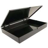 Hinged Conductive Plastic Box, 7 x 5 x 1" redirect to product page
