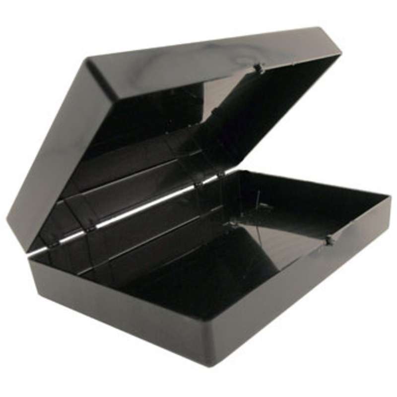 Hinged Conductive Plastic Box, 7 x 5 x 1-3/4"