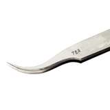 Stainless Steel Anti-Magnetic Economy Tweezers with Curved Fine Point Tips, 4-1/2" Long redirect to product page