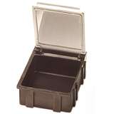 Conductive Hinged SMD Storage Box with Transparent Lid, 1-9/16 x 1-1/2 x 19/32" redirect to product page