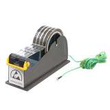 ESD-Safe Tape Dispenser with Two 1" Wide Spools and Ground Cord for 3" Core Tape redirect to product page