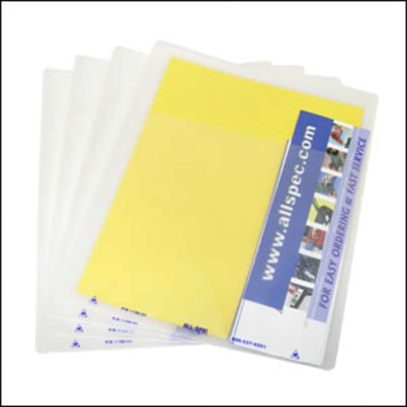 ESD-Safe Shop Traveler Clear Dissipative 10 x 12", 6mil with Front Pocket