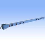 Adjustable Aluminum Power Strip with 8 outlets for All-Spec Heavy Duty 120" Benches, 117-1/2" Long redirect to product page