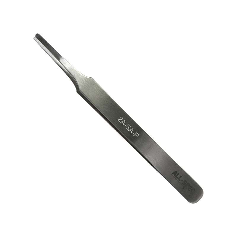 Stainless Steel Anti-Magnetic Economy Tweezers with Straight Flat Tips, 4-1/2" Long