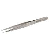 Style 00D-SA Stainless Steel Anti-Magnetic Swiss High Precision Tweezers with Tapered Serrated Tips and Textured Grips, 4-3/4" Long redirect to product page
