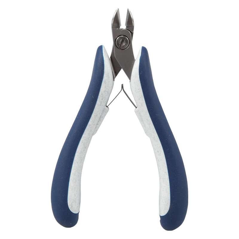 Oval Head Small Full Flush High Precision Cutters with Ergonomic Handles, 4-7/8" Long